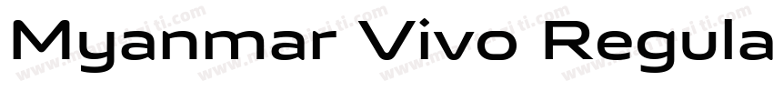 Myanmar Vivo Regular字体转换